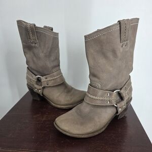 Frye Leather Harness Boots Size 7M